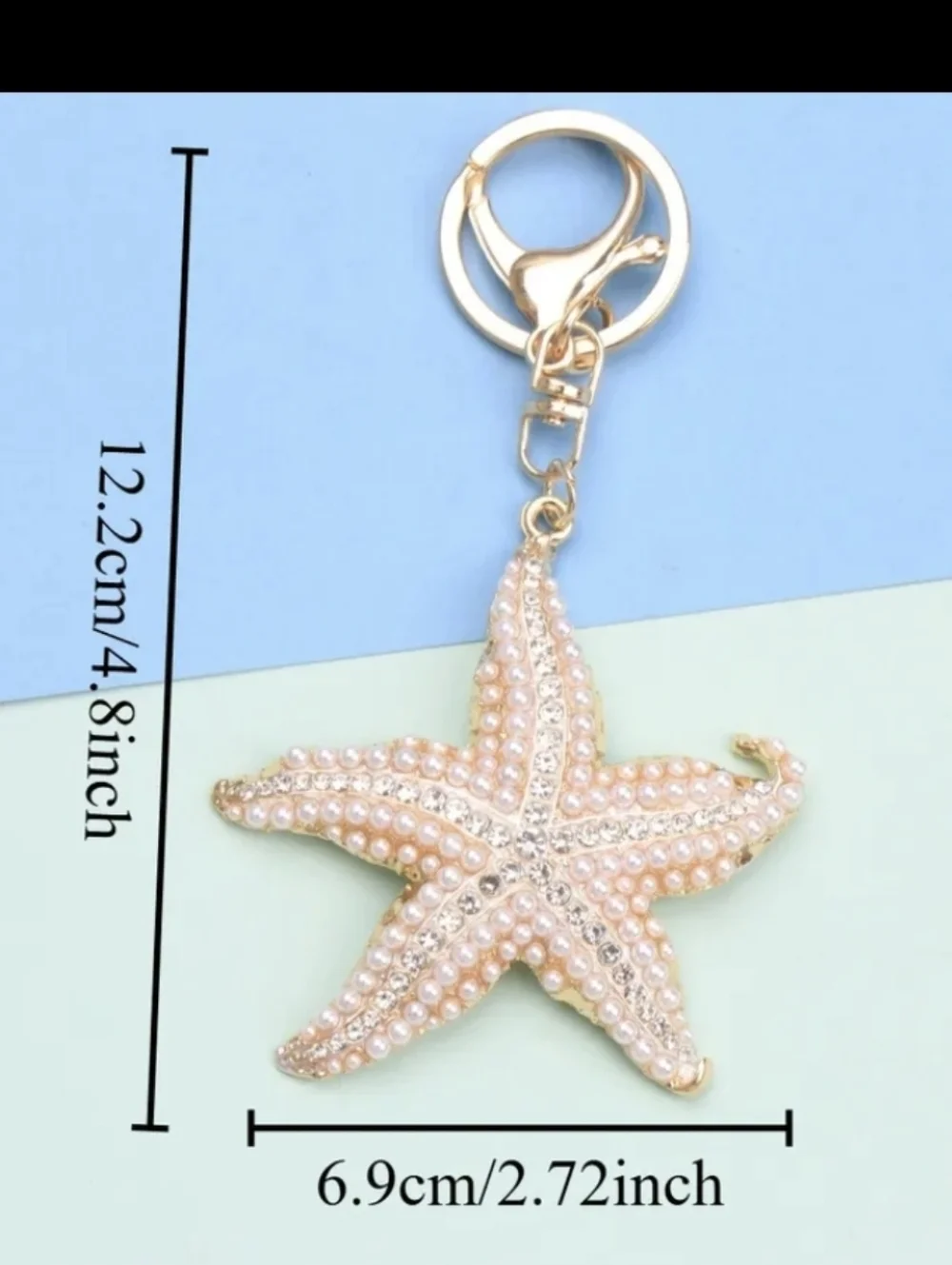 Starfish Bag Charm/ Keychain NEW - Picture 3 of 12